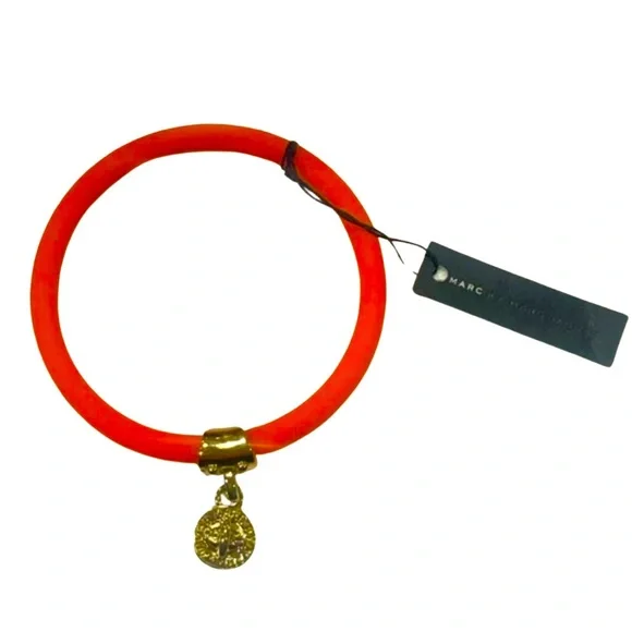 MARC BY Marc Jacobs Orange Silicone bracelet with Charm - Picture 1 of 1